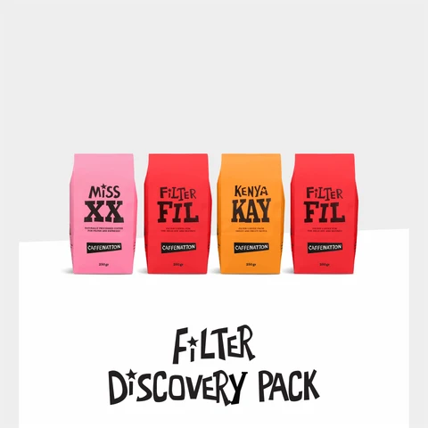 FILTER Discovery Pack of four 250 g single origin filter coffee bags