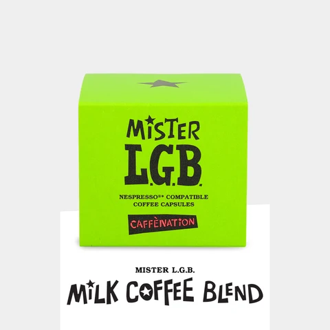 Nespresso compatible coffee capsules Mister LGB eco box