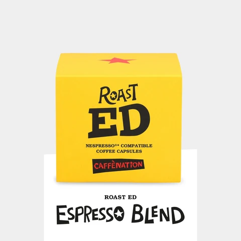 Nespresso compatible coffee capsules Roast ED eco box