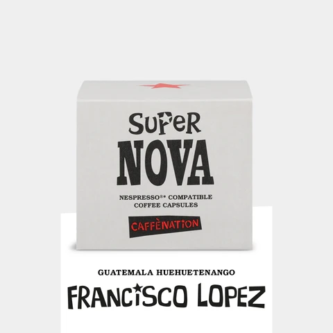 Nespresso compatible coffee capsules Super NOVA eco box